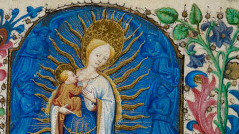 Paining of the Virgin Mary and the baby Jesus